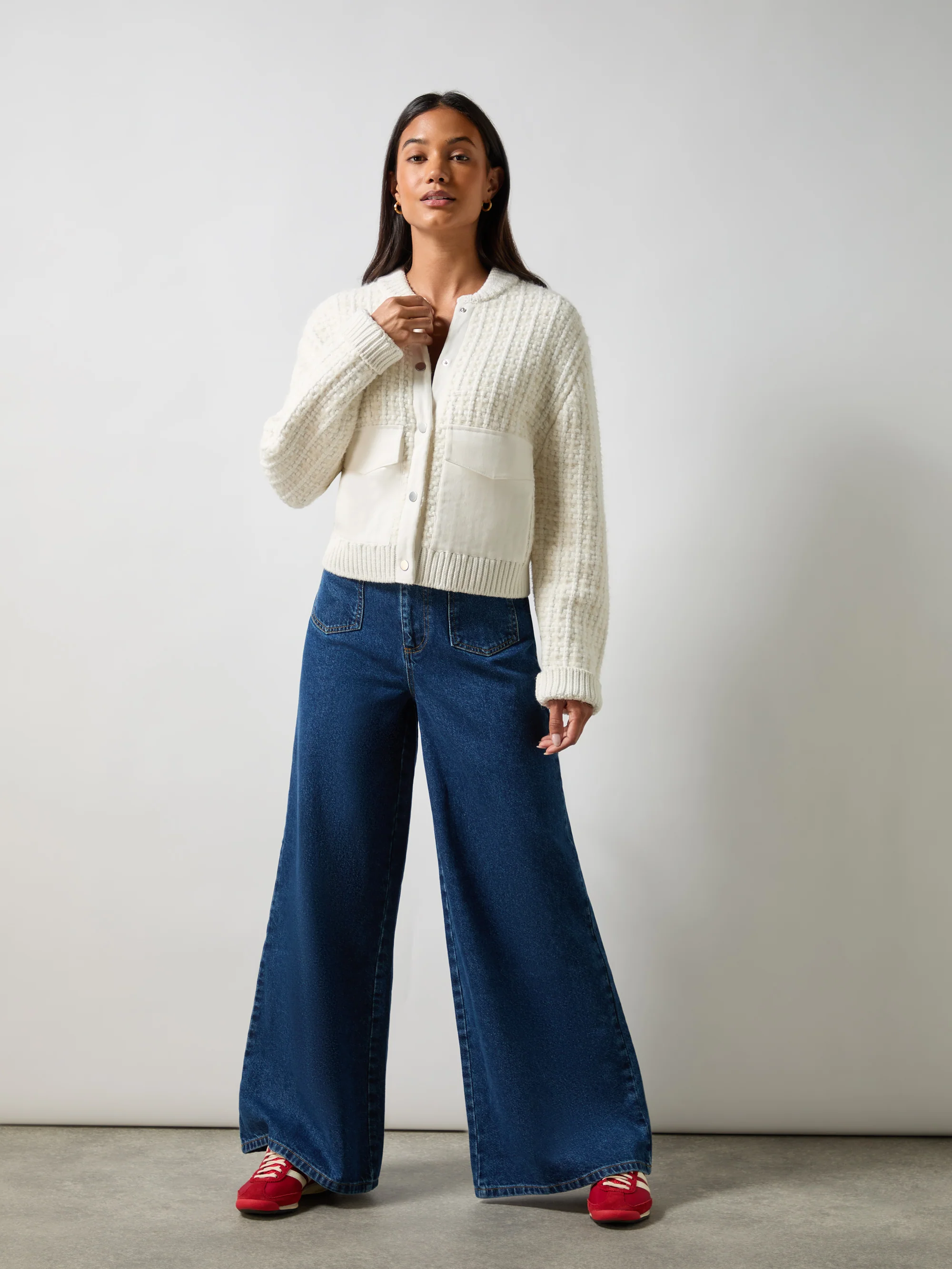 Petite Blue Wide Leg Jeans